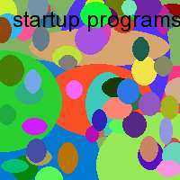 startup programs run